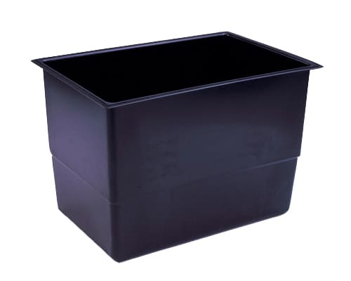 Large 18lt plastic break water tank, including float valve & fittings, fitted