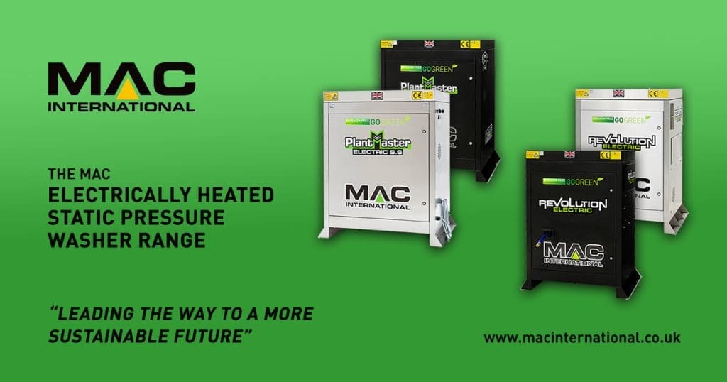 MAC International Electrically Heated Pressure Washers